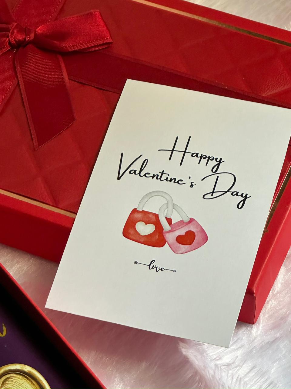 Valentine's Day Special Silk Heart Dairy Milk Hamper